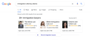 Example of a Local Service Ad appearing on a search engine result page provided by the Search Engine Journal.